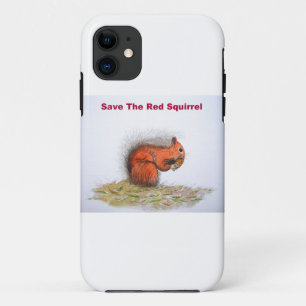 Capa Para iPhone 11 Salve o esquilo vermelho