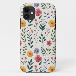 Capa Para iPhone 11 Samambaia em Aquarela Suave