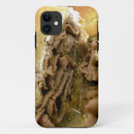 Capa Para iPhone 11 Sanduíche de carne assada com queijo de cabra crem