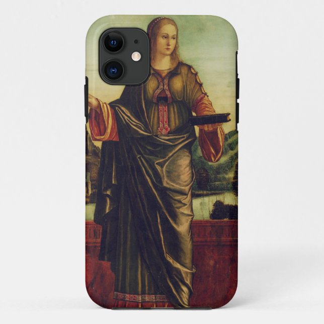 Capa Para iPhone 11 Santa Anastácia de Roma Arte Premium (Verso)