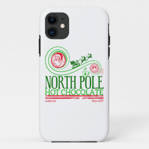 Capa Para iPhone 11 Santa Clause Chocolate Quente do Polo Norte