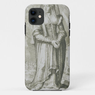 Capa Para iPhone 11 Santa Hildegarda de Bingen Arte Mística Medieval