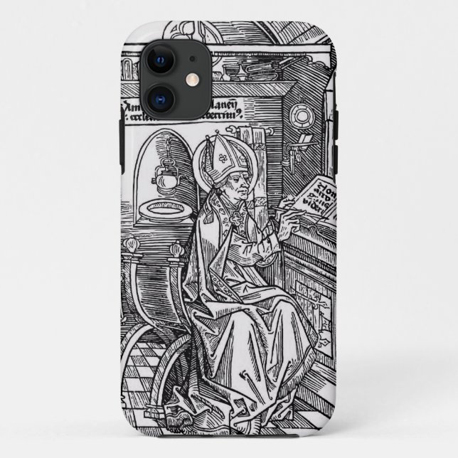 Capa Para iPhone 11 Santo Ambrose de Milão (Verso)