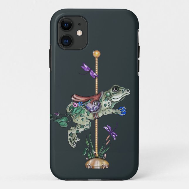 Capa Para iPhone 11 Sapo carrossel (Verso)