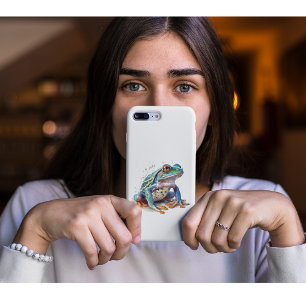 Capa Para iPhone 11 Sapo de Aquarela com Tonelada de Joel