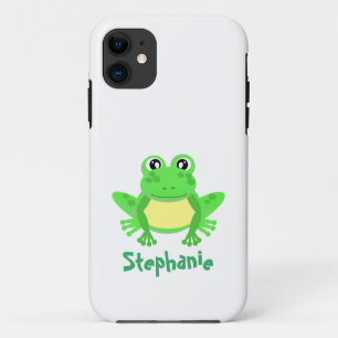 Capa Para iPhone 11 Sapo de desenho verde Kawaii iPhone / iPad
