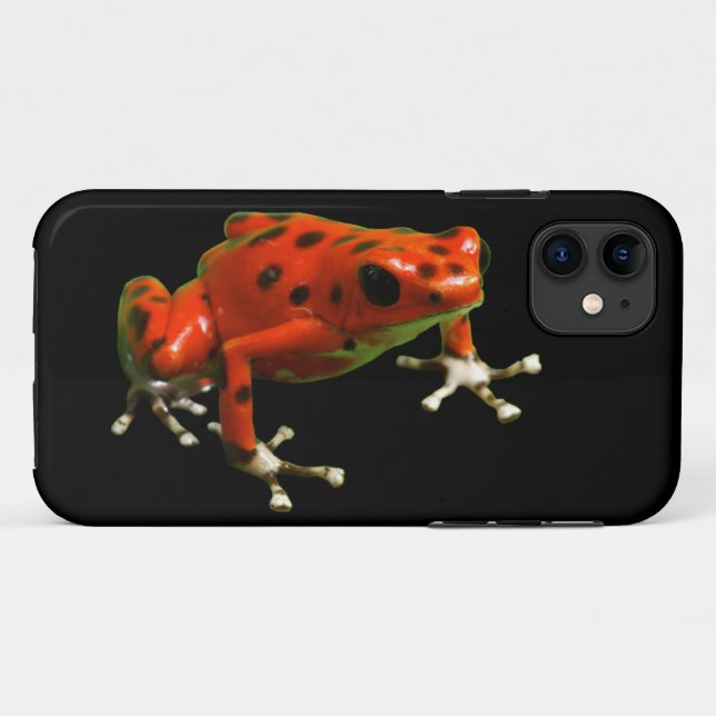 Capa Para iPhone 11 Sapo Red Poison Dart (Verso (horizontal))