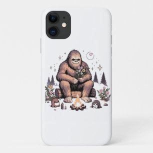 Capa Para iPhone 11 Sasquatch Segurando Flores