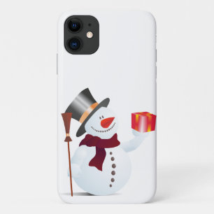 Capa Para iPhone 11 Schneemann / Boneco de neve para o Natal