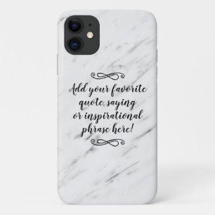Capa Para iPhone 11 Script de Frase de Cotação Inspiracional Personali