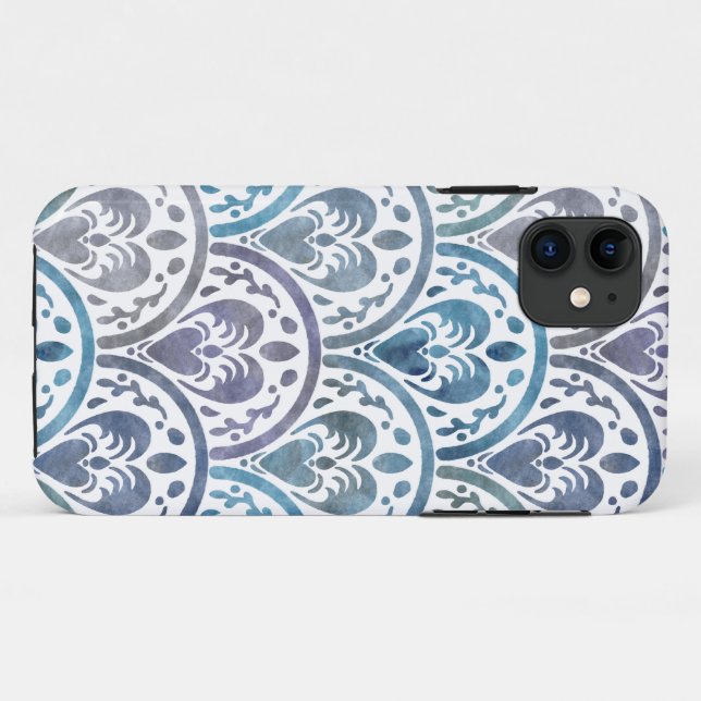 Capa Para iPhone 11 Sea Turtle Scallop Pattern (Verso (horizontal))