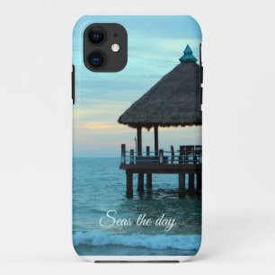 Capa Para iPhone 11 Seas the Day Beach Tiki Hut
