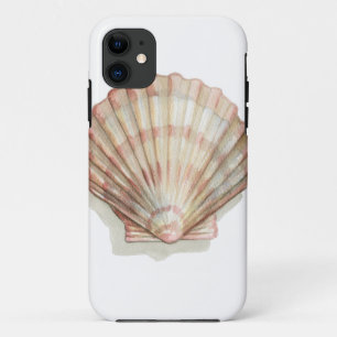 Capa Para iPhone 11 Seashell Rosa e Cream