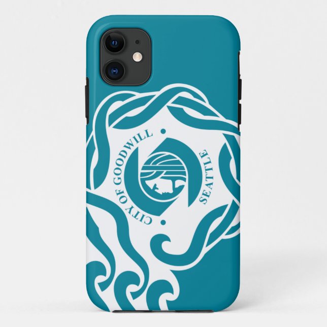 Capa Para iPhone 11 Seattle Flag (Verso)