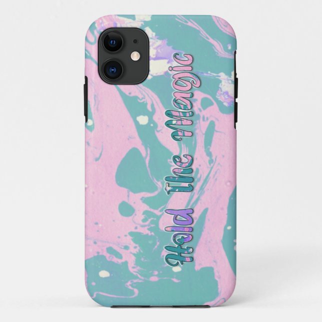 Capa Para iPhone 11 Segure a magia (Verso)
