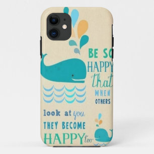 Capa Para iPhone 11 Seja caso feliz do iPhone 5 da baleia!