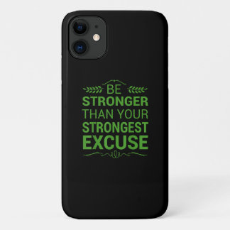 Capa Para iPhone 11 Seja Mais Forte Que Com Mais Desculpa, Gym Motiva 