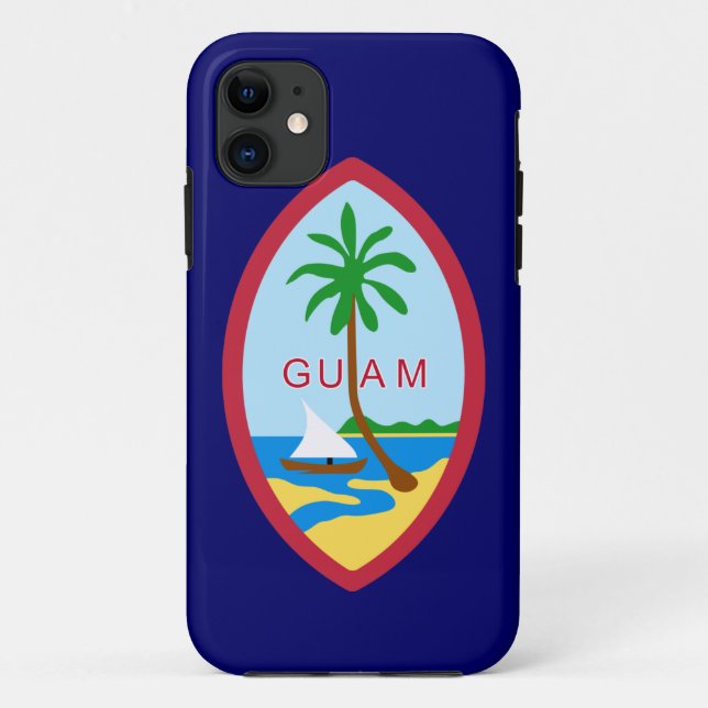 Capa Para iPhone 11 Selo de Guam (Verso)