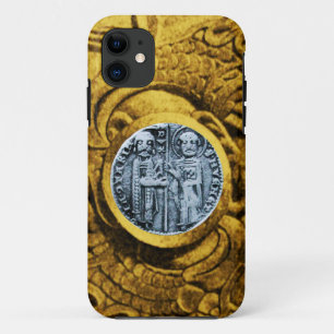 Capa Para iPhone 11 SELO DO MODELO KNIGHTS - amarelo