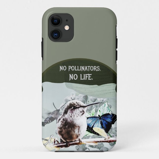 Capa Para iPhone 11 Sem Polinizadores, Sem Vida (Verso)