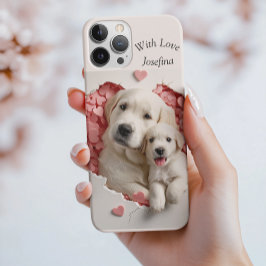 Capa Para iPhone 11 Sempre minha mãe Mãe e bebê de cachorro