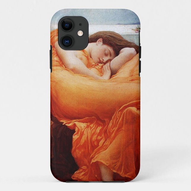 Capa Para iPhone 11 Senhor Leighton Flamejante junho de Fredrick (Verso)