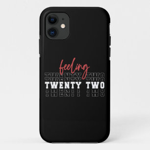 Capa Para iPhone 11 Sentir 22... 22º Presente de Aniversário