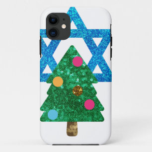 Capa Para iPhone 11 sequin christmukkah hanukkah