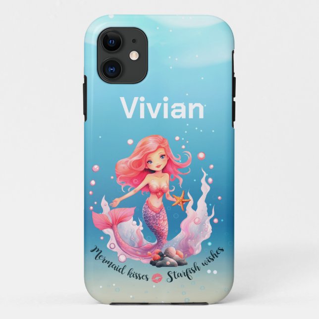 Capa Para iPhone 11 sereia (Verso)