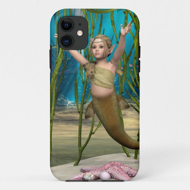 Capa Para iPhone 11 Sereia Bebê (Verso)