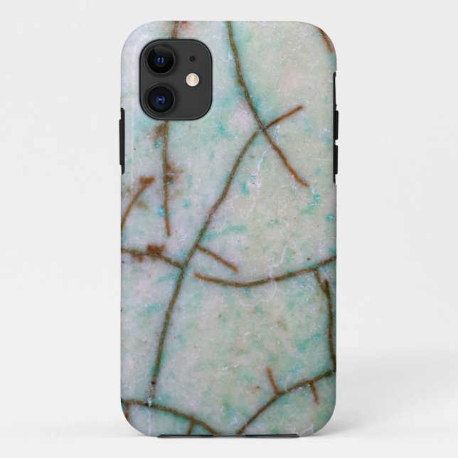 Capa Para iPhone 11 Série Gemstone - Matriz Acesa Com Turquesa Leve (Verso)