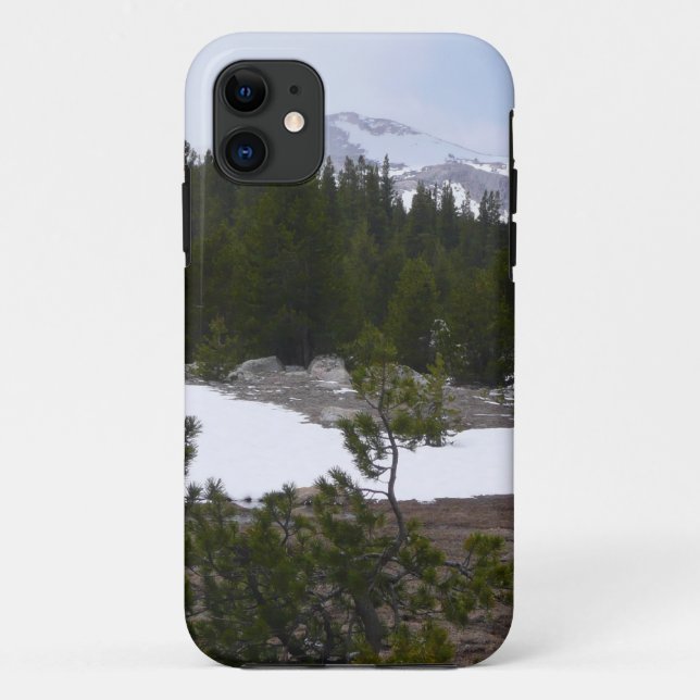 Capa Para iPhone 11 Serra Nevada e neve em Yosemite (Verso)