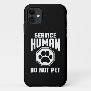 Capa Para iPhone 11 Serviço Humano desenho Não Faça Carinho Citação En