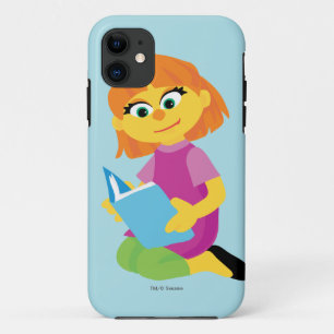 Capa Para iPhone 11 Sesame Street Julia Lendo um Livro