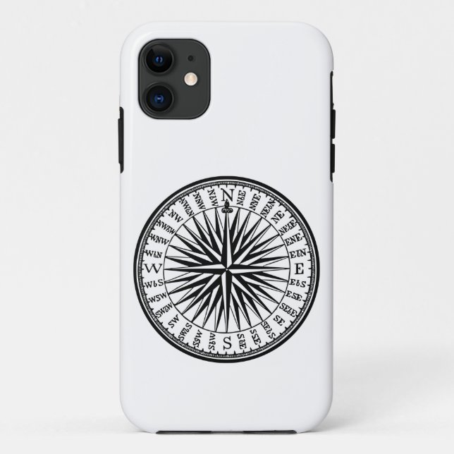 Capa Para iPhone 11 Setas de Direção da Bússola (Verso)