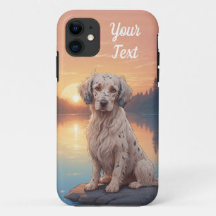 Capa Para iPhone 11 Setter Inglês junto ao Lago