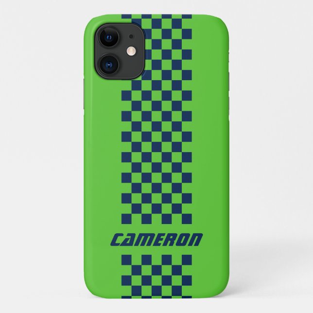 Capa Para iPhone 11 Seu nome Cores Completamente Personalizadas - Faix (Verso)