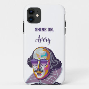Capa Para iPhone 11 Shakespeare em Shades: Ilustração moderna