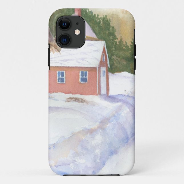 Capa Para iPhone 11 Sheepscott Maine Road (Verso)