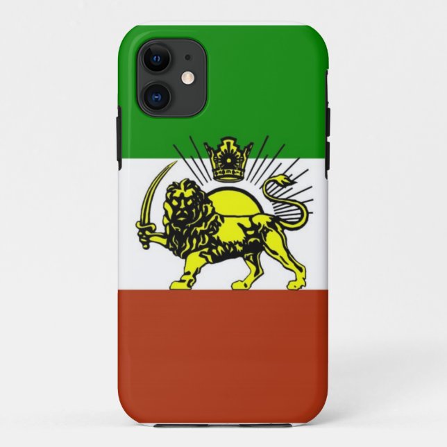 Capa Para iPhone 11 Shiro Khorshid - bandeira de Irã (Verso)