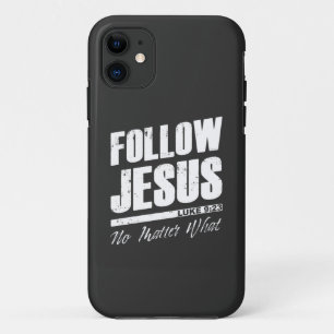 Capa Para iPhone 11 Siga Jesus, não importa a fé cristã dos homens 