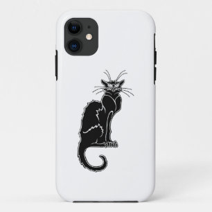 Capa Para iPhone 11 silhueta de animal gato preto