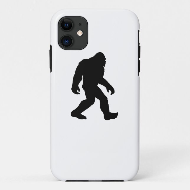 Capa Para iPhone 11 Silhueta de Bigfoot (Verso)