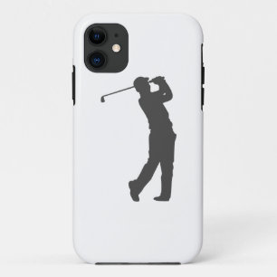 Capa Para iPhone 11 Silhueta do jogador de golfe