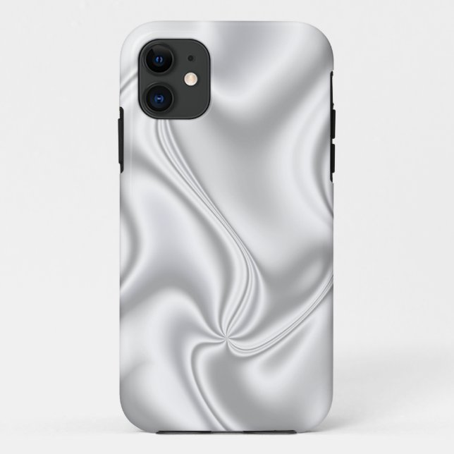Capa Para iPhone 11 Silver Satin (Verso)