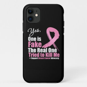 Capa Para iPhone 11 Sim Um é Falso Cancer da Mama