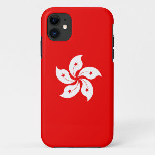 Capa Para iPhone 11 Símbolo da Orquídea Branca da Bandeira de Hong K