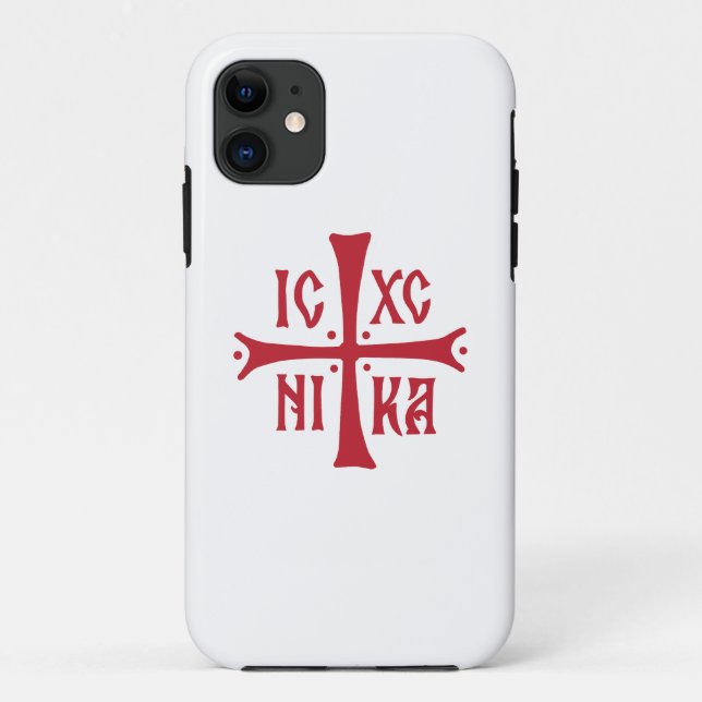 Capa Para iPhone 11 símbolo da religião ortodoxa cristã ICXCNIKA (Verso)