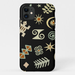 Capa Para iPhone 11 Símbolos Adinkra Africanos