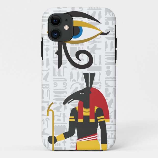 Capa Para iPhone 11 Símbolos Egípcios (Verso)